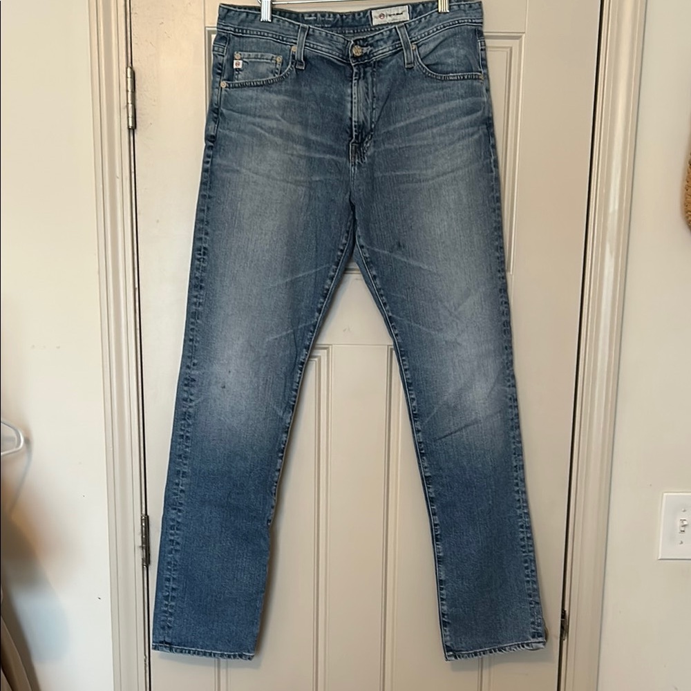 AG Men's Everett Slim Straight Leg Jeans in 19 Years Sleepy City , Size 33 X 33